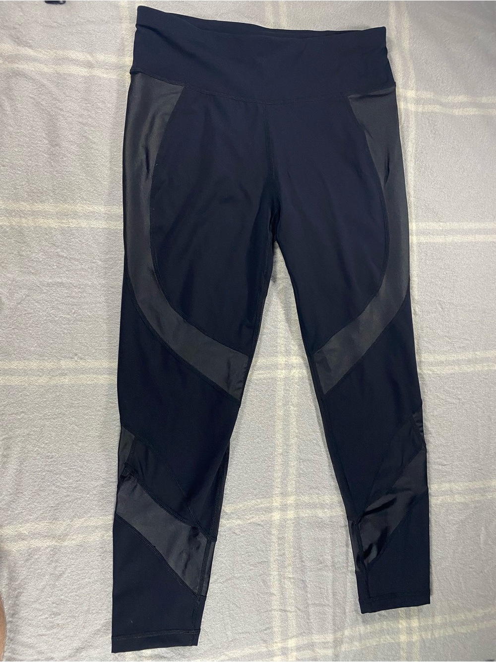 Sweaty Betty Black The Power 7/8 Mesh Leggings EUC Athletic Pants